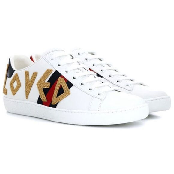 Gucci Shoes - RARE GUCCI Ace ‘Loved’ Sneakers in White